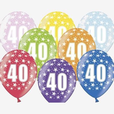 Balony na 40 urodziny