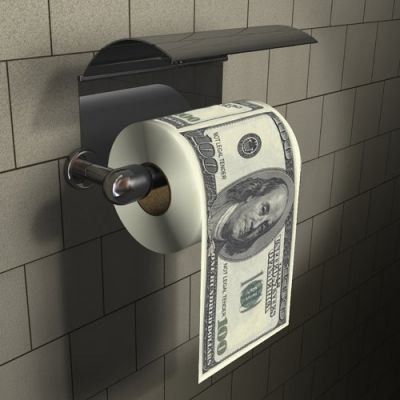 Papier toaletowy 100 dolarów