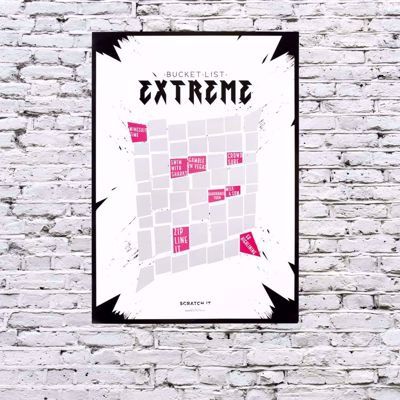 Plakat zdrapka – extreme life