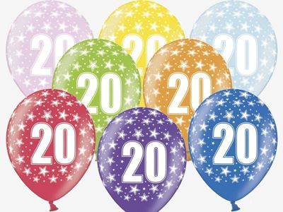 Balony na 20 urodziny
