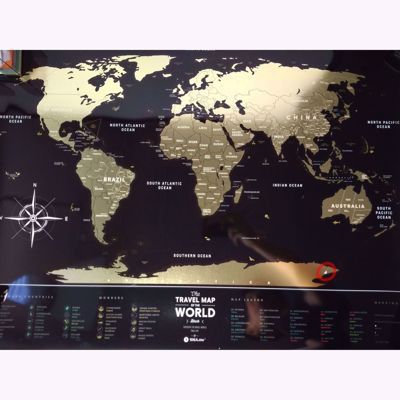 Outlet mapa zdrapka travel world black