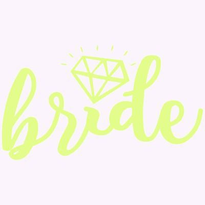 Tatuaż panieński – bride – diament – neon