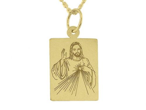 Medalik z żółtego złota wec-z-med-jezus.m-2