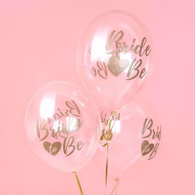 Przeźroczyste balony - bride to be