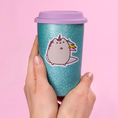 Pusheen ceramiczny travel mug – błyszczący jednorożec